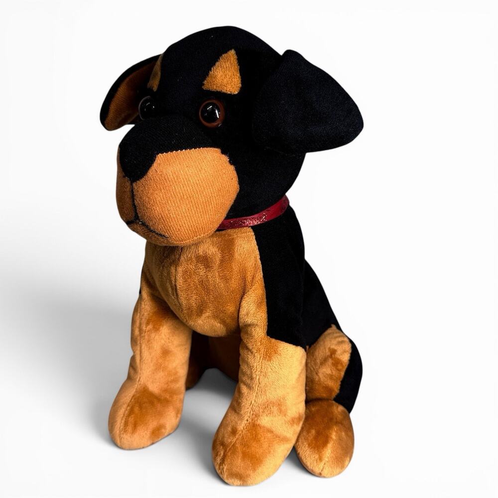Peek-A-Boo Toys Rottweiler Rocco Dog Plush Stuffed Animal 10 In
